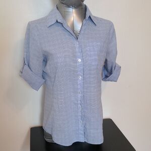 Izod Light Blue Plaid Shirt